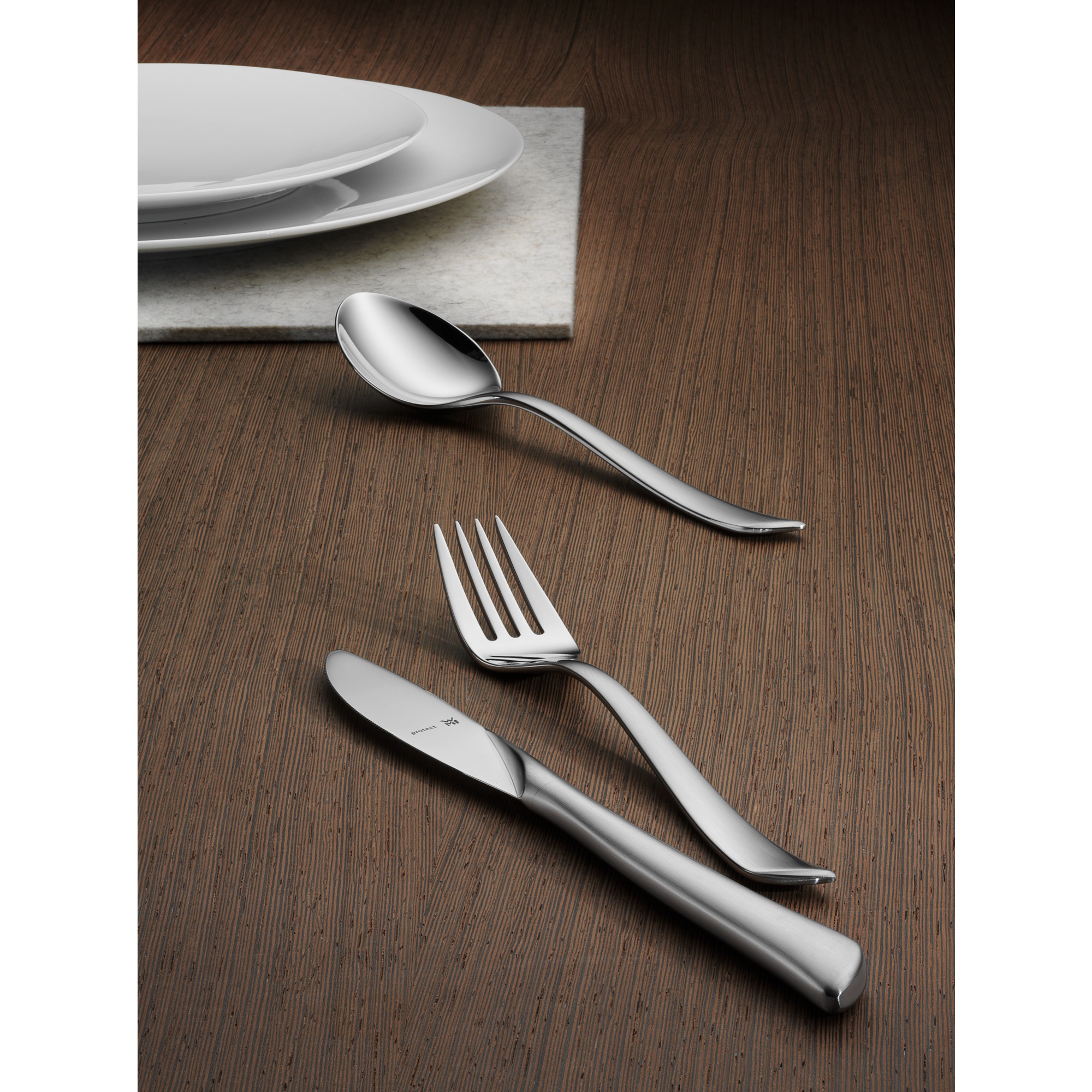 WMF Cutlery Set 66-Pieces for 12 Persons Virginia Cromargan Protect Steel Extremely Scratch Resistant with Inserted Blade